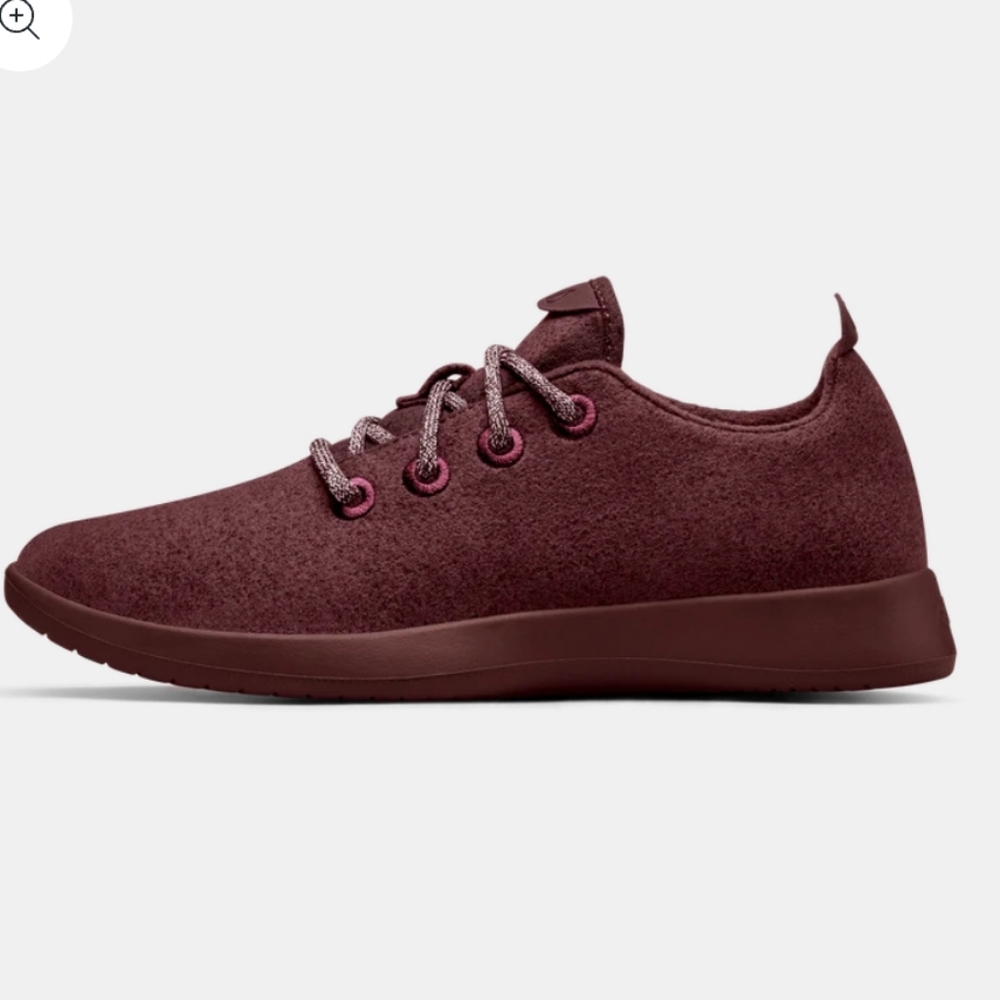 Allbirds Runners Shoes Maroon Tuke Jam Size 5 NWOB
